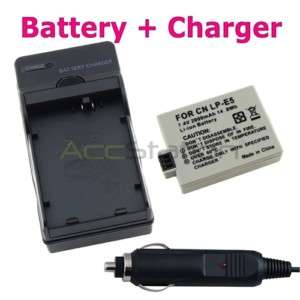 FOR CANON EOS Rebel T1i XSi XS LP E5 BATTERY+CHARGER  