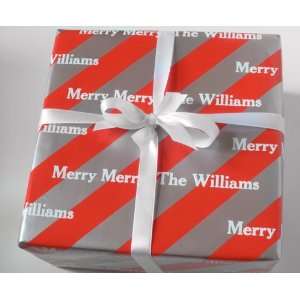  personalized gift wrap   peppermint ice
