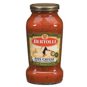 Bertolli Sauce, Five Cheese, 24 oz (Pack of 3)  Grocery 