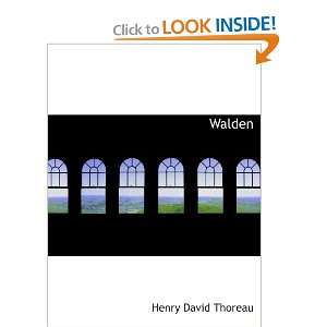 Walden Henry David Thoreau 9780554139029  Books