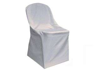 50 Folding Chair Covers Polyester Free Ship   3 Colors!  