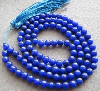 8mm Lapis lazuli Beads Buddhist Prayer Mala Necklace  