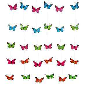  Spring String Butterfly Decorations (6 pc) Health 