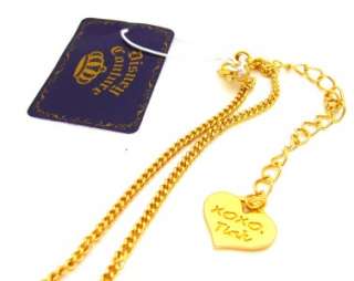 NEW Disney Couture Gold Believe Tinkerbell Necklace  