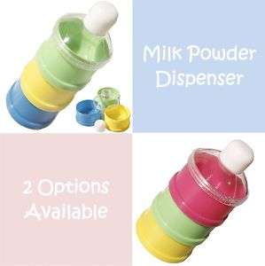 Colour Baby Milk Powder Dispenser Travel Container  