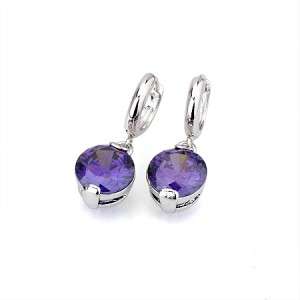NEW Rhodium Plated with Stones Cubic Zirconia/CZ Earrings more FREE 
