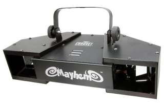   MAYHEM Dual DJ Rotating LED DMX Scanner Light 781462204297  