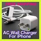 NEW USB Wall Charger Sync cable iTouch iPhone 4 4S 3G iPod