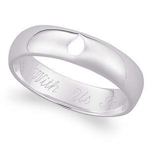   Sterling Silver Memorial Message Ring   Personalized Jewelry: Jewelry