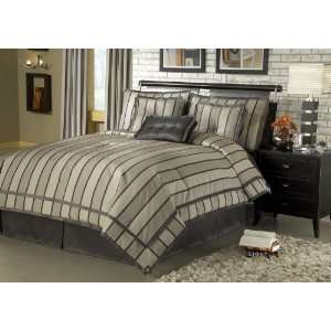   : 7Pcs Cal King Stockport Bed in a Bag Comforter Set: Home & Kitchen