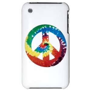  iPhone 3G Hard Case Rainbow Tye Dye Peace Symbol 