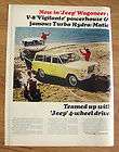 1965 Kaiser Jeep Wagoneer Ad Boat At the lake