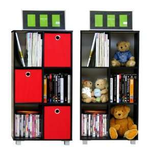  3 Tier by 2 Column, Multipurpose Storage Shelves Cabinet 