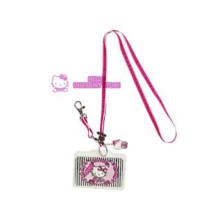 Hello Kitty Key Leash W/Name Tag/ Lanyard  Gothic  