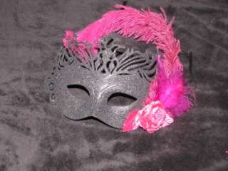MARDI GRAS masquerade party favor weddings MASKS feathers and flowers 