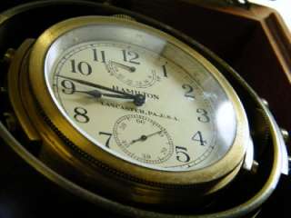 WW2 US NAVY Gimbals Navy Ships Clock Chronometer Mdl 22  