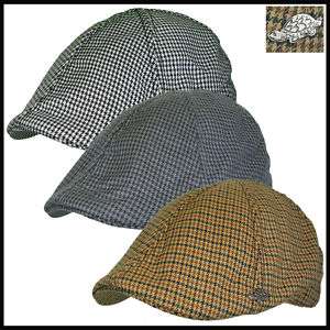 Newsboy Driving Cabbie Ivy Ascot Houndstooth Hats Cap  