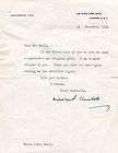 Winston Churchill NOBEL PRIZE autograph, letter signed  