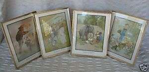 Roosevelt Bears Teddy B + Teddy G 4 FRAMED 1907 Prints  