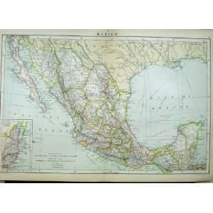  Map Mexico Atlas Honduras California Gulf Sonora Cancer 
