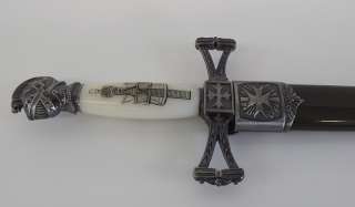   Mason Dagger Sword Knife With Sheath Knights Templar FreeMasons  