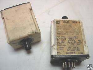 Square D Type JCK 21 Off Delay Timer Relay 9050  