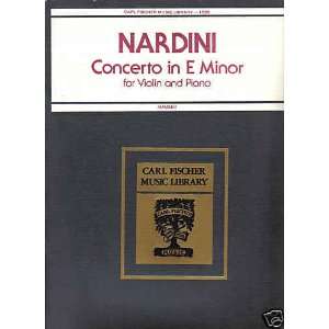  Concerto (E Minor) for Violin and Piano Pietro Nardini 