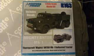   K163 Mighty ANTAR Tractor Mk 1 1:35 Scale Resin Model Kit  