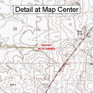 USGS Topographic Quadrangle Map   Newark, Illinois (Folded/Waterproof 