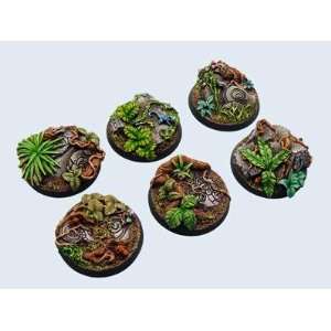  Battle Bases Jungle Bases, Round 40mm (2) Toys & Games