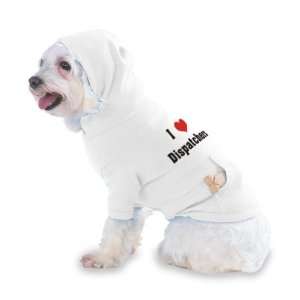  I Love/Heart Dispatchers Hooded T Shirt for Dog or Cat X 