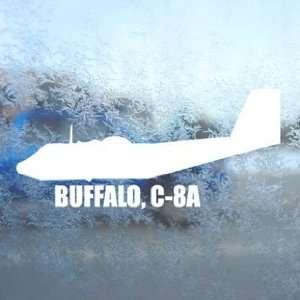 BUFFALO, C 8A White Decal Military Soldier Window White Sticker Arts 