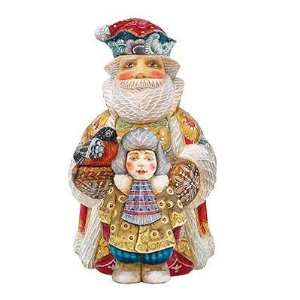 DeBrekht Limited Edition Father Christmas & Boy Hand Painted 