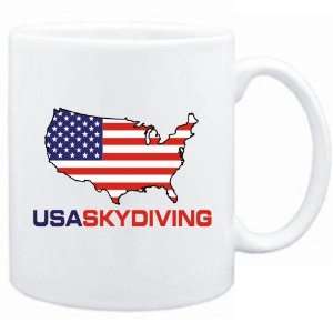  New  Usa Skydiving / Map  Mug Sports
