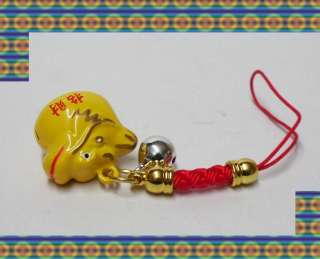 Metal Bell Chinese Year Of the Dragon Money Comes Lucky Cell Phone 