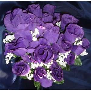  Rose Flowers w/Raindrops   Wedding Flowers   Bridal/Floral   Purple 