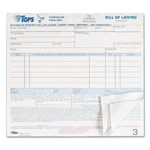  Snap Off® Bill of Lading, Short Form with o Hazard Info 