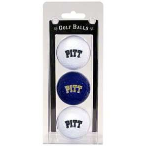  New Pittsburgh PITT Panthers 3pk Pack Golf Balls New 