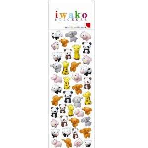  Iwako Zoo Animals Stickers Toys & Games