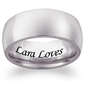  Stainless Steel Engraved Extra Wide Wedding Band Jewelry