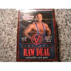 WWE WWF Wrestling Raw Deal VENGEANCE CCG TCG    KURT ANGLE 
