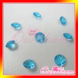 500 Aqua Blue Diamond Confetti 1 CT Wedding Party Decor  
