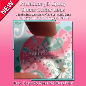 500 Premium 3d Epoxy Dome Glitter Bottle Cap Seal DIY  