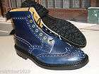   size 8 Blue cavalier Stow country brogue boot commando rubber sole