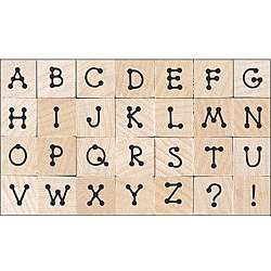 Hero Arts Tiny Dot Alphabet Letters Wood Stamp Set  Overstock