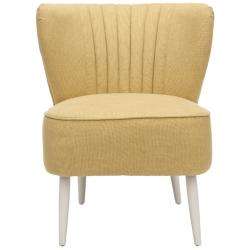 Retro Light Gold Accent Chair  