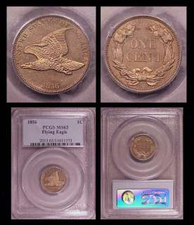 1856 Flying Eagle Cent  PCGS MS63  