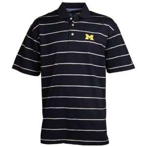   Michigan Wolverines Navy Blue Challenge Polo: Sports & Outdoors