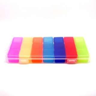 Days Colour Medicine Pill Tablet Box Case Holder  