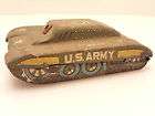 Antique Vintage U.S. Army Tin Toy Tank Made in Japan for Parts or 